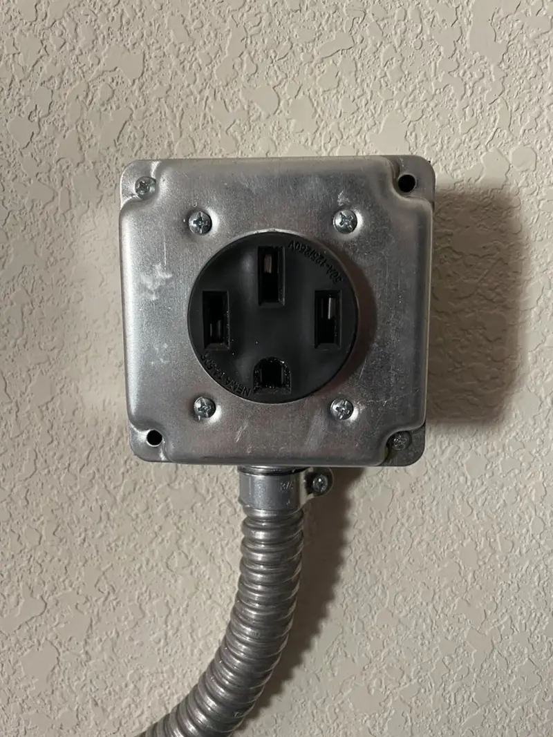 NEMA 14-50 outlet installed for Electrical Panel Upgrade in Montgomery