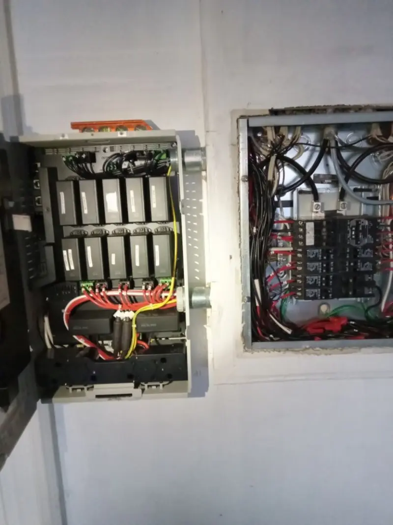 Electrical panel upgrade completed for Security Camera Wiring in Montgomery